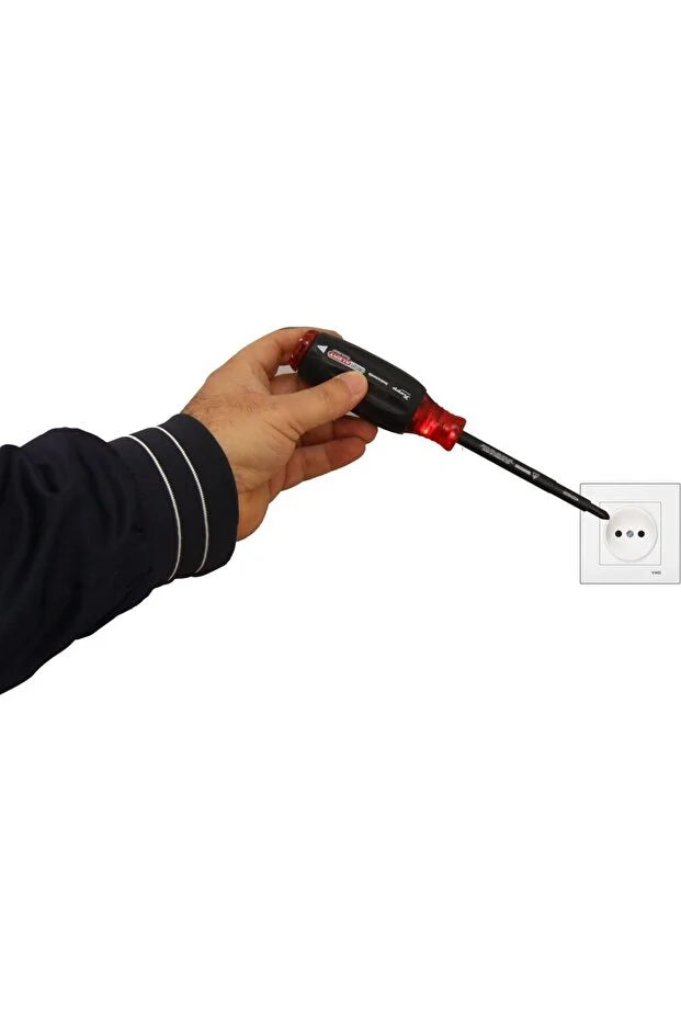 Tornavida Kaçak Bulma Amaçlı Elektronik Devre Uyarılı Gerilim Test Tornavidası
