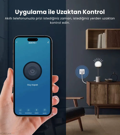 Tuya Akıllı Priz Wifi – 16A Uzaktan Kontrol