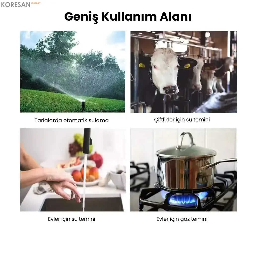 Tuya Akıllı Su Gaz Vanası – WiFi