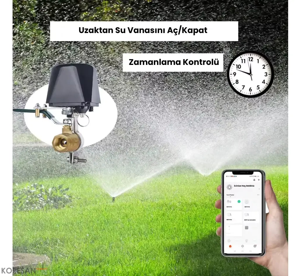 Tuya Akıllı Su Gaz Vanası – WiFi