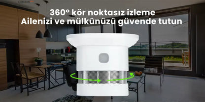 Tuya Zigbee Akıllı Duman ve Yangın Dedektörü Sensörü