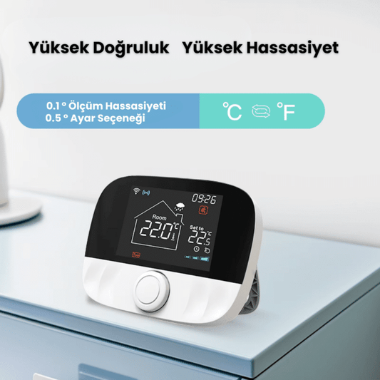 Yerden Isıtma ve Kombi Termostatı - WiFi, Kablosuz
