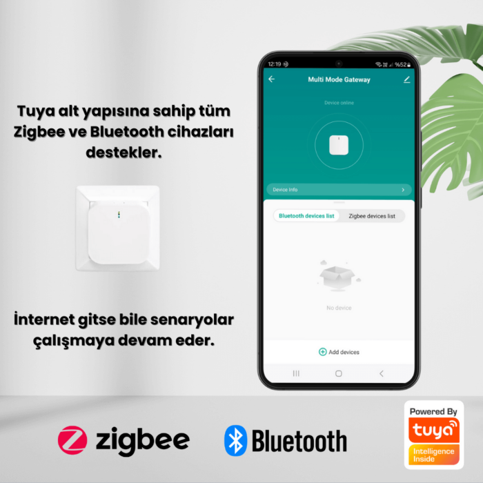 Priz Tipi Gateway - Zigbee + Bluetooth