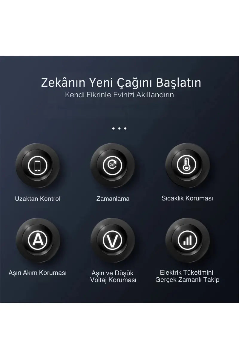 Tuya Voltaj Korumalı 63A Akıllı Şalter Sigorta- Wifi