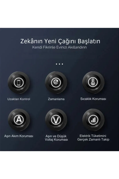 Tuya Voltaj Korumalı 63A Akıllı Şalter Sigorta- Wifi