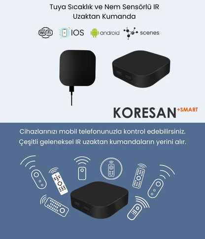 Tuya Wifi Sıcaklık ve Nem Sensörlü IR Uzaktan Kumanda