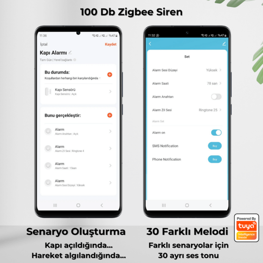 Akıllı Siren Alarm - WiFi, 100 Db