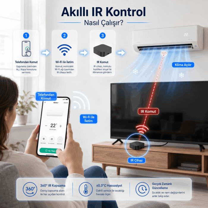 Sensörlü IR Kumanda - WiFi