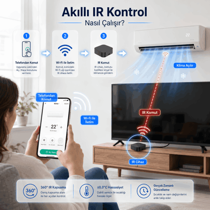 Sensörlü IR Kumanda - WiFi