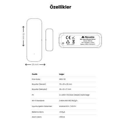 Kapı Pencere Sensörü - WiFi