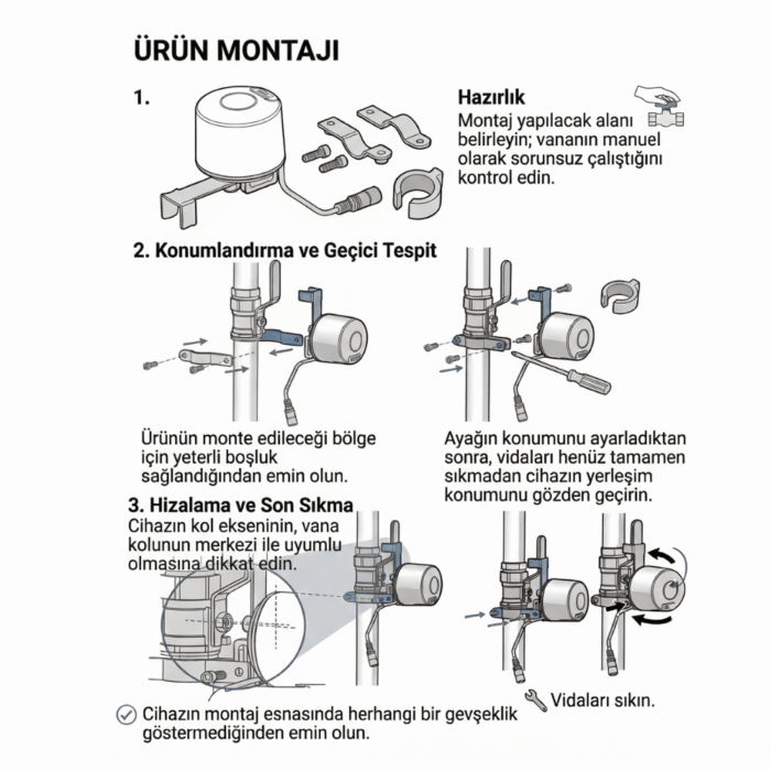 Akıllı Su ve Gaz Kollu Vana Kontrolcüsü - WiFi